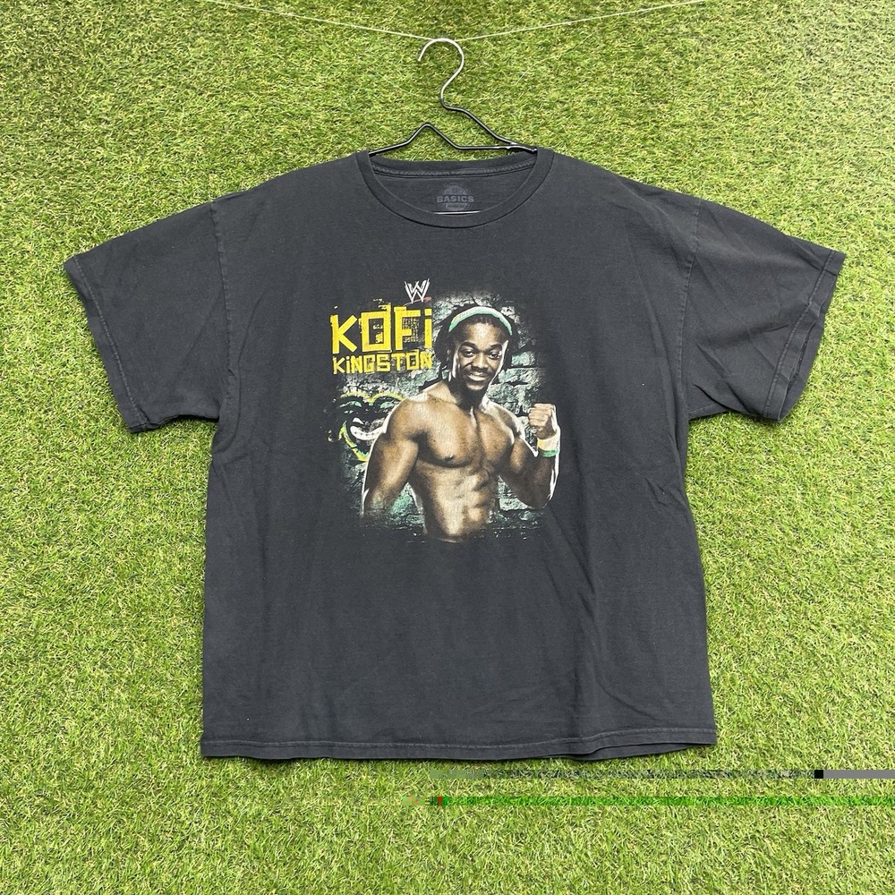 KOFI KINGSTON Wrestling Shirt Mens XL AUTHENTIC Taille Enfant 9-11 ans  OFFICIEL